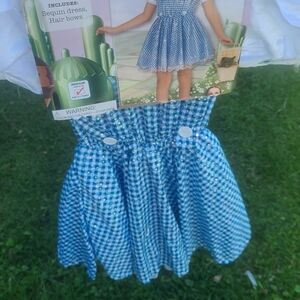 Blue Gingham Kids Dress